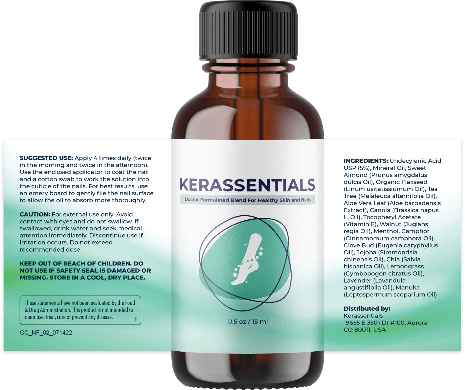 Kerassentials supplement facts label